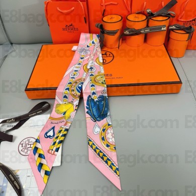 Hermes Twilly Silk Scarf 5x86cm 250305 50 2025