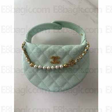 CHANEL pouch in Grained Calfskin AP4584 blue 2025