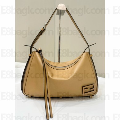 Fendi medium Simply beige leather bag 2024 