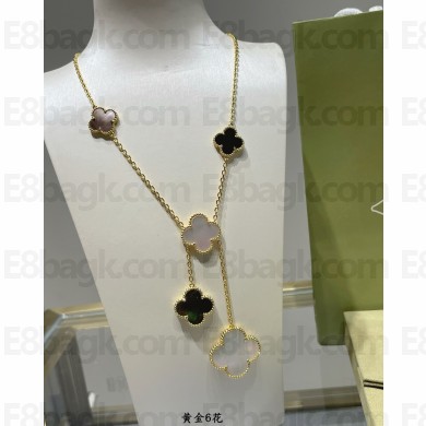 Van Cleef & Arpels Magic Alhambra necklace,6 motifs 03 2024