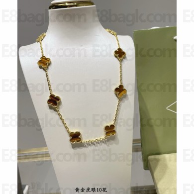 Van Cleef & Arpels Vintage Alhambra short necklace,10 motifs 06 2024