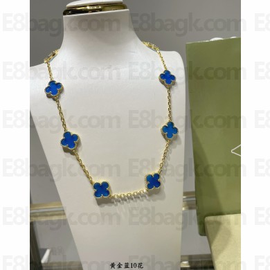 Van Cleef & Arpels Vintage Alhambra short necklace,10 motifs 12 2024