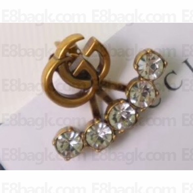 Gucci Single Crystal Double G Earring 605853
