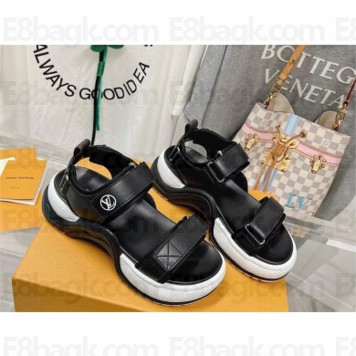 Louis Vuitton LV Archlight Flat Sandals black 2023