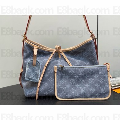 LOUIS VUITTON Monogram Denim CarryAll MM HANDBAG M13289 2025