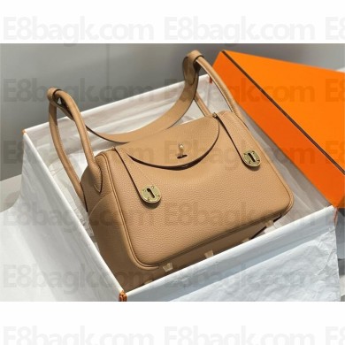 Hermes Lindy 26/30 in togo Leather Bag CHAI 2025