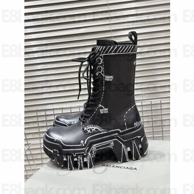 Balenciaga Women's Bulldozer Lace-up Boot in Black 2023
