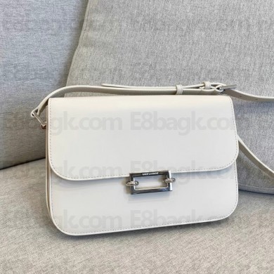saint laurent le pavé satchel in smooth leather 657186 white