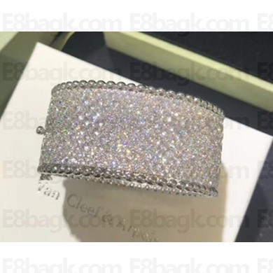 VanCleef&Arpels Cuff Bracelet with Crystal Silver 2018