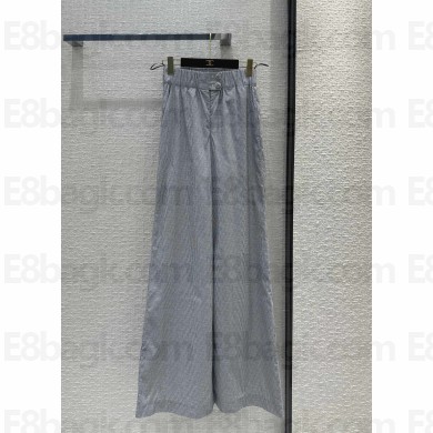 chanel Cotton Blue & White pants P76669 2024
