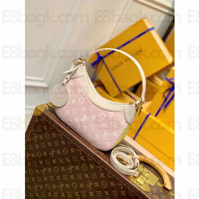louis vuitton Monogram Empreinte leather Bagatelle BB bag m46113 rose beige