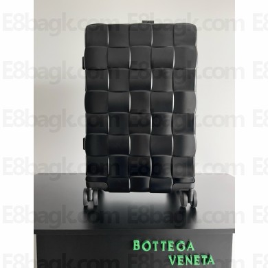 bottega veneta BLACK Intreccio Odyssey Cabin Suitcase 2025