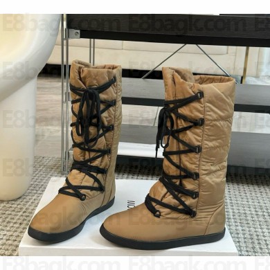 The Row Banana Nylon Lace-Up Boots brown 1107-2024