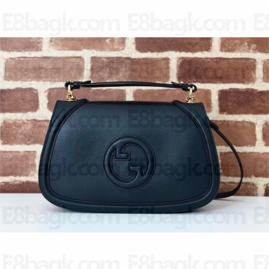 Gucci Blondie medium top handle bag in black leather 815716 2024