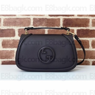 Gucci Blondie medium top handle bag in chocolate leather 815716 2024