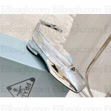 prada Patent leather ballerinas silver 2023 