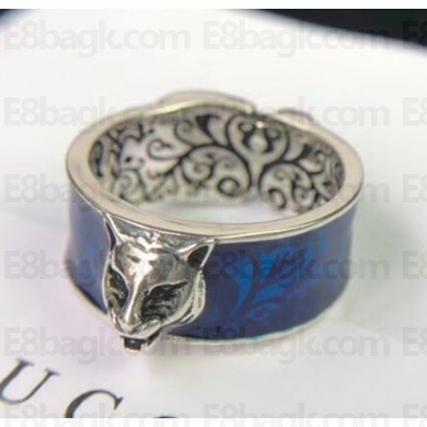 Gucci Garden Ring in Silver/Blue 2018