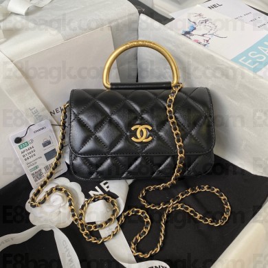 Chanel Clutch with Chain in Lambskin AP3485 BLACK 2023