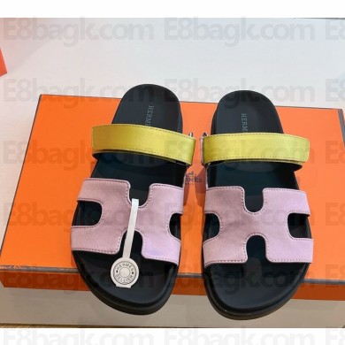 Hermès women/men Chypre calfskin sandals 02-2025 