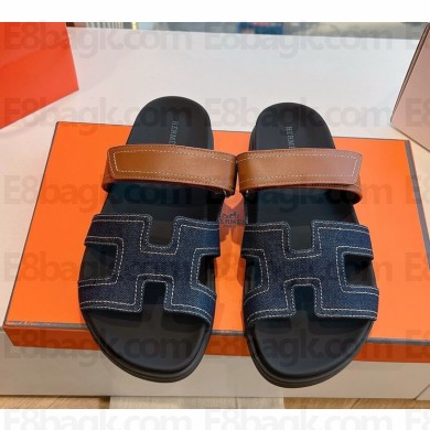 Hermès women/men Chypre denim sandals 05-2025 