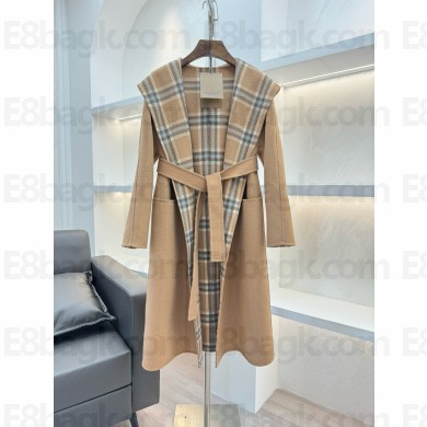 burberry blue/beige cashmere reversible coat 2024