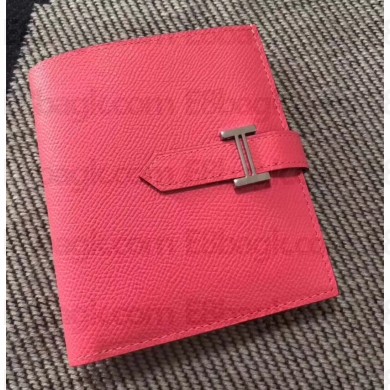 HERMES BEARN SHORT WALLET IN ORIGINAL EPSOM LEATHER rosy