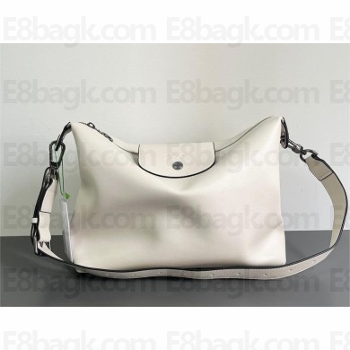 Longchamp Le Pliage white L Tote bag in calfskin 2023