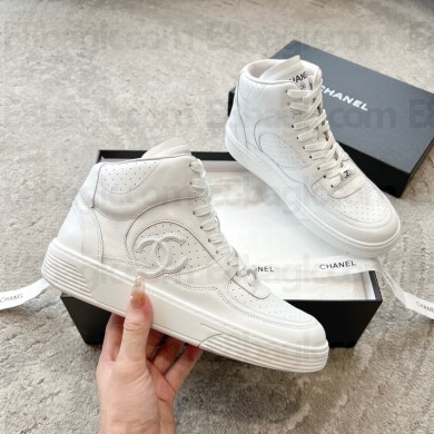 Chanel white calfskin Sneakers G45080 2023