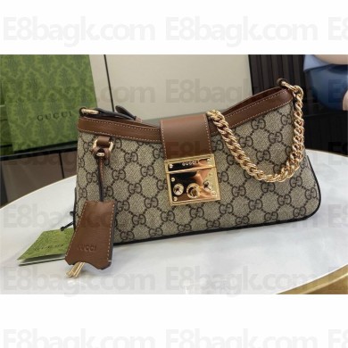 GUCCI Padlock GG SMALL shoulder bag 811705 BROWN 2024
