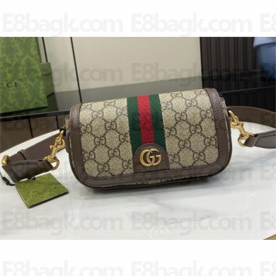 GUCCI Ophidia super mini shoulder bag IN Beige and ebony GG Supreme canvas 795466 2024