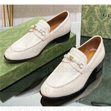 Gucci Men's loafer with Interlocking G white 738468 2023