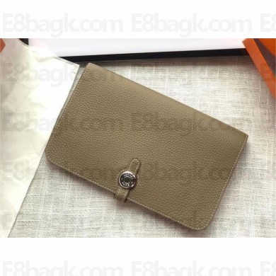 Hermes Dogon Duo Wallet in togo leather ETAIN