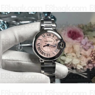 CARTIER BALLON BLEU DE CARTIER WATCH PINK 36MM
