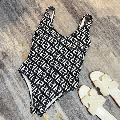 Fendi FF LOGO Print One Piece Swimwear 2023