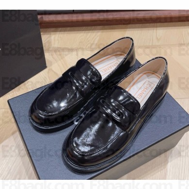 Chanel loafers glaze Calfskin black 1220-2024