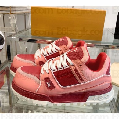 Louis Vuitton women/men 1ADH5K LV Trainer Maxi Red 2024