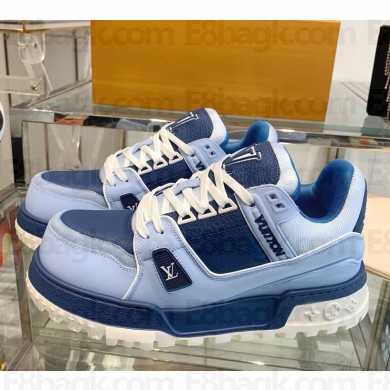 Louis Vuitton women/men 1ADH4Q  LV Trainer Maxi blue 2024