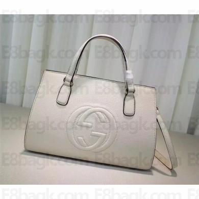 Gucci Soho leather top handle bag 431571 white