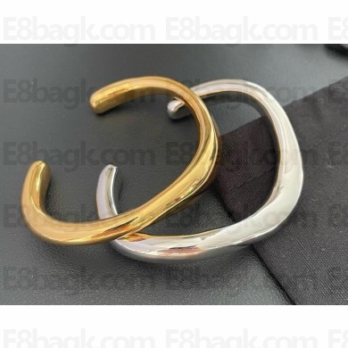 saint laurent double bracelets gold/silver 2024