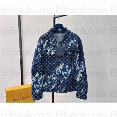 LOUIS VUITTON Monogram Printed Denim Jacket 1AF750 2024 spring