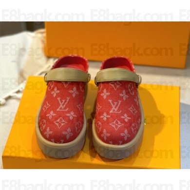 Louis Vuitton Aspen Platform Clog red 2024
