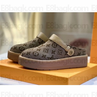Louis Vuitton Aspen Platform Clog gray 2024