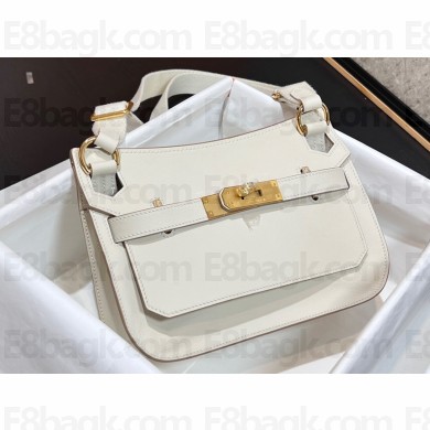 Hermes mini jypsiere bag in swift leather White with Gold Hardware (original quality+handmade)