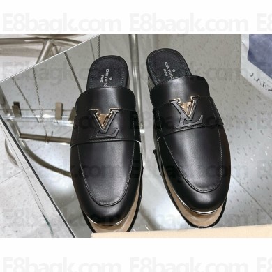 Louis Vuitton LV Capri mules black calfskin 2025