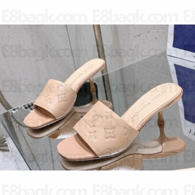 Louis Vuitton 1ACJRN Neo Revival Mule Perforated calf leather Rose Poudre Pink heel 5.5cm 2025