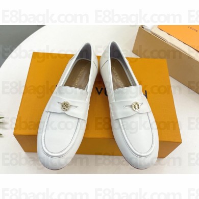 Louis Vuitton Soho loafers lambskin white 1ACZPR 2025