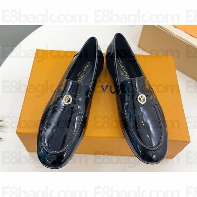 Louis Vuitton Soho loafers patent lambskin black  2025