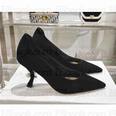 Dior Tribales Pump in black suede leather heel 7cm 1026-2024