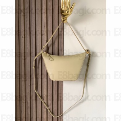 loewe Mini Hammock Hobo bag in classic calfskin clay green 2023