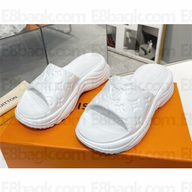Louis Vuitton Pool 55 Flat Comfort Mule white 2023